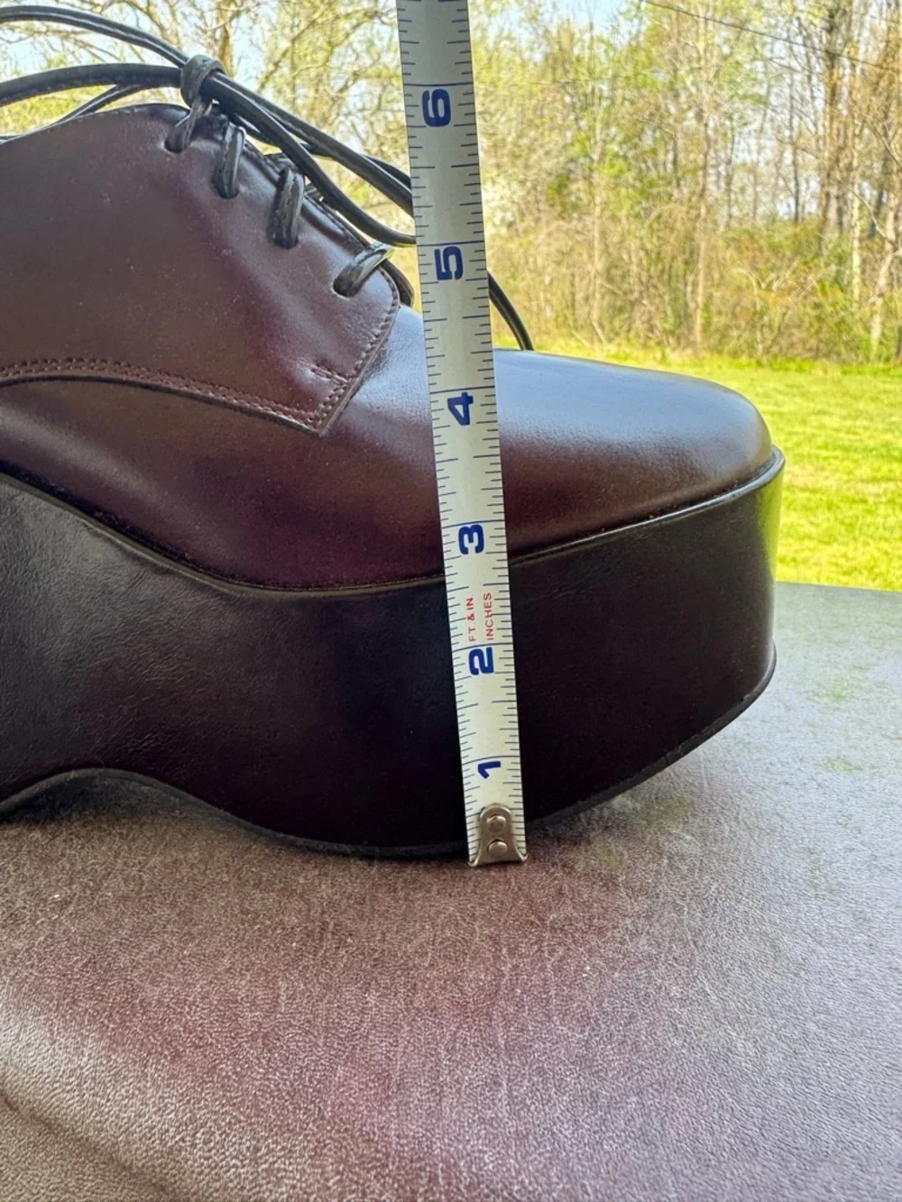 JEFFREY CAMPBELL LEATHER PLATFORMS SIZE 8.5